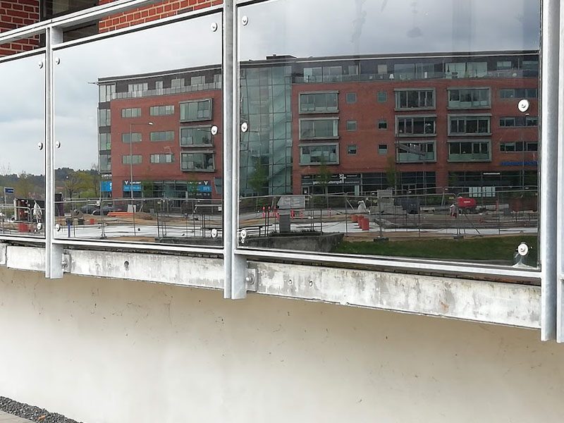 Glashegn på terrasse